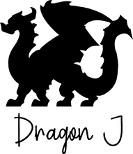 Load image into Gallery viewer, Medium Dragon Permanent Vinyl Decal - Chromatic Colors