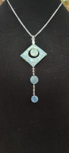 Load image into Gallery viewer, Empress Faux Stone Aquamarine Necklace