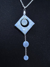 Load image into Gallery viewer, Empress Faux Stone Aquamarine Necklace
