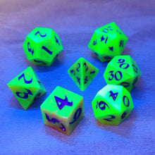 Load image into Gallery viewer, Radioactive Mango Dice Chunky Full 7 Set