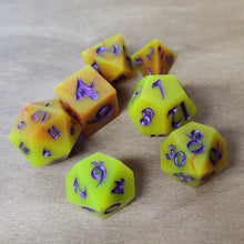 Load image into Gallery viewer, Radioactive Mango Dice Chunky Full 7 Set