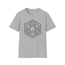 Load image into Gallery viewer, D20 Dice Teleportation Circle T-Shirt - Soft style
