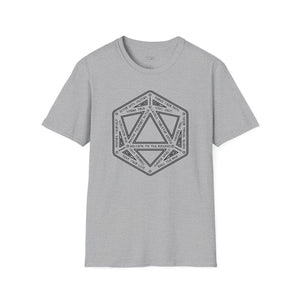 D20 Dice Teleportation Circle T-Shirt - Soft style