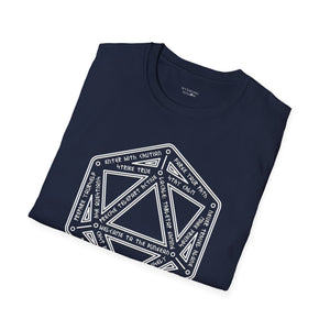 D20 Dice Teleportation Circle T-Shirt - Soft style