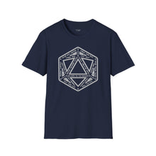 Load image into Gallery viewer, D20 Dice Teleportation Circle T-Shirt - Soft style
