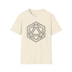 D20 Dice Teleportation Circle T-Shirt - Soft style