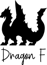 Load image into Gallery viewer, Medium Dragon Permanent Vinyl Decal - Chromatic Colors
