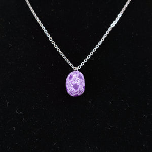 Purple Easter Egg Inspired Necklace