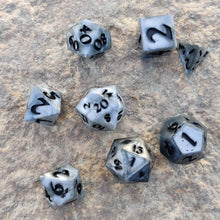 Load image into Gallery viewer, Metalic Grey Dice Chunky Full 7 Set
